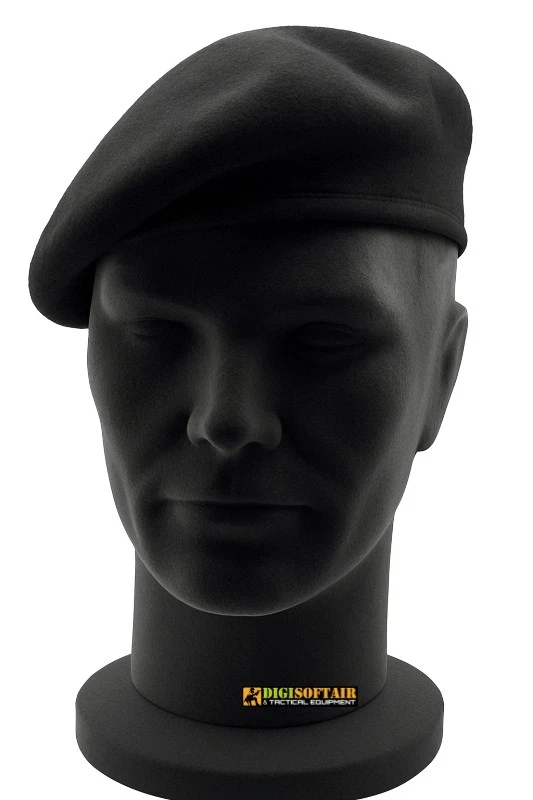 Originale USA Army Berretto Nero Cappello/Berretto 100% Lana