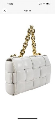 Bottega Veneta Padded Cassette Intrecciato chain