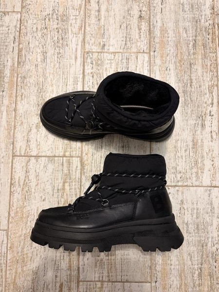 Women Hugo Boss Boots Black Nylon 39