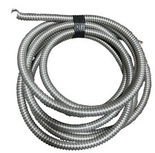 New Precut 3/4" Diameter Aluminum Metal Flexible Conduit Tubing - Open Box