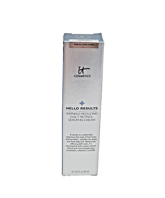 It Cosmetics Hello Results Wrinkle-Reducing Daily Retinol-cream 0.5oz New in Box