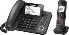 Panasonic KX-TGF320EXM Téléphone Cordless Sans Fil Noir Neuf Avec SÈgretaria