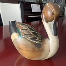 Hand-Carved Wooden Pintail Duck by Big Sky Carvers "Hindley Collection" No Tail