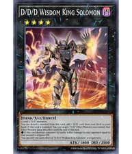 3X D/D/D Wisdom King Solomon DOOD-EN043 SR Doom of Dimensions NM 1st Ed Yugioh