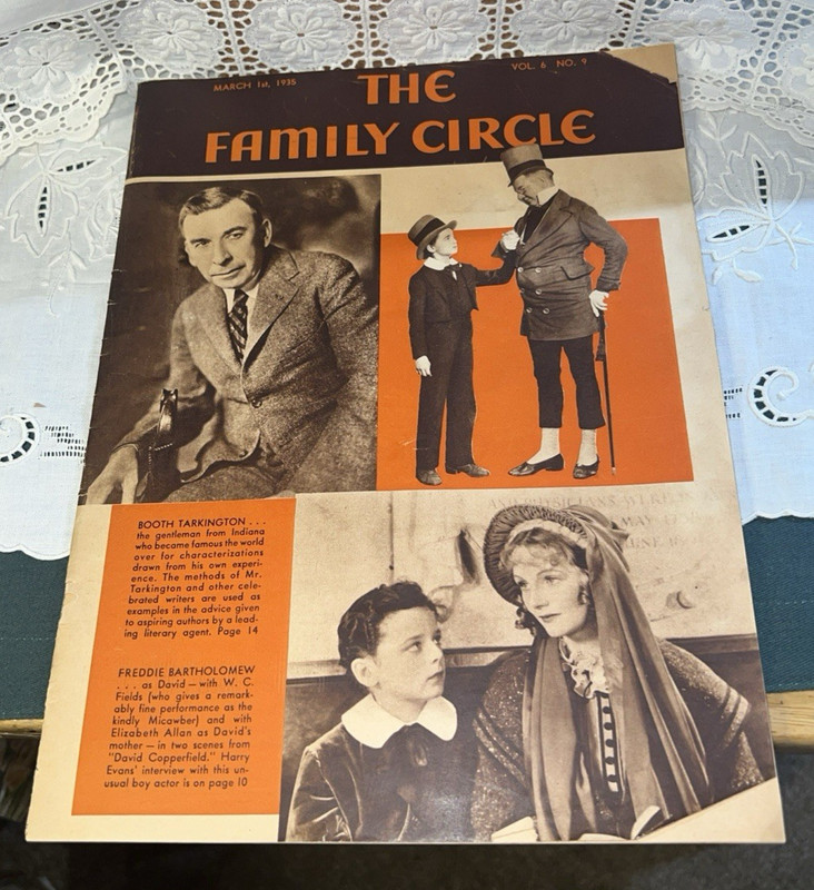 Family Circle Magazine March 1935 Vol. 6 #9 Freddie Bartholomew Complete GREAT!!