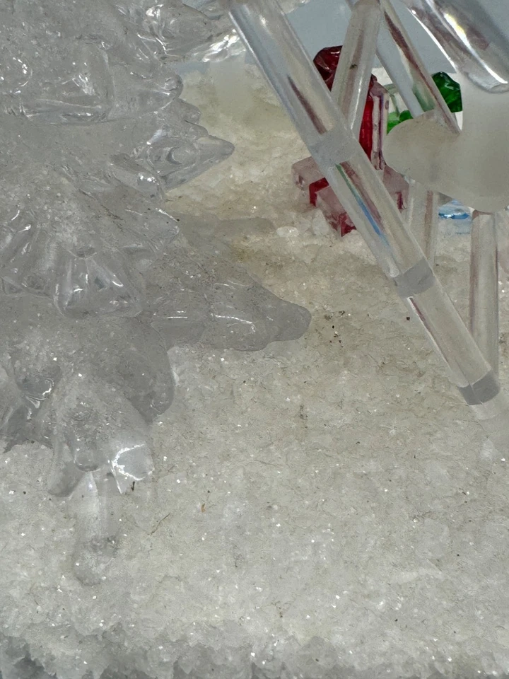 Plástico Transparente LED Iluminación Decoración Navidad Muñecos de Nieve Esmerilados Regalos Árbol LEER Foto 4 de 4