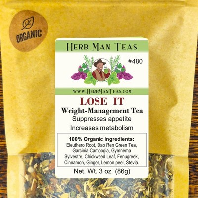 LOSE IT TEA - Weight Loss tea to reduce appetite, increase fat metabolism #480