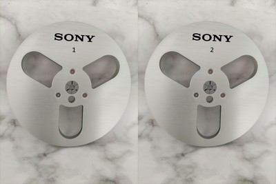 One Pair standard metal aluminum 7 '' Silver Tape reel for Sony tape recorder