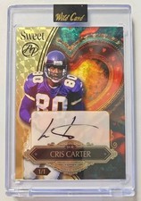 2026 VIKINGS CRIS CARTER 1/1 AUTO WILD CARD GOLD VINYL SUPERFRACTOR ARTIST PROOF