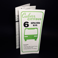 Bus Schedule Brochure Y2K Commuter Transit Cu...