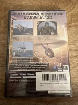Microsoft Flight Simulator X Gold Edition PC Game 2008 w/ Keys for