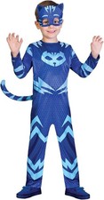 Official Catboy PJ Masks Costume Jumpsuit & Mask Kids Halloween Dress Up