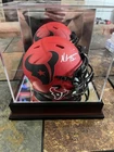 Fanatics Authentic Nico Collins Houston Texans Signed mini Helmet w/case