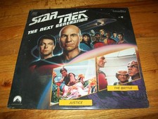 STAR TREK: THE NEXT GENERATION - JUSTICE/THE BATTLE Laserdisc LD BRAND NEW