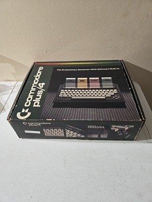 COMPLETE Vintage Commodore Plus 4 Computer With Box & Accessories