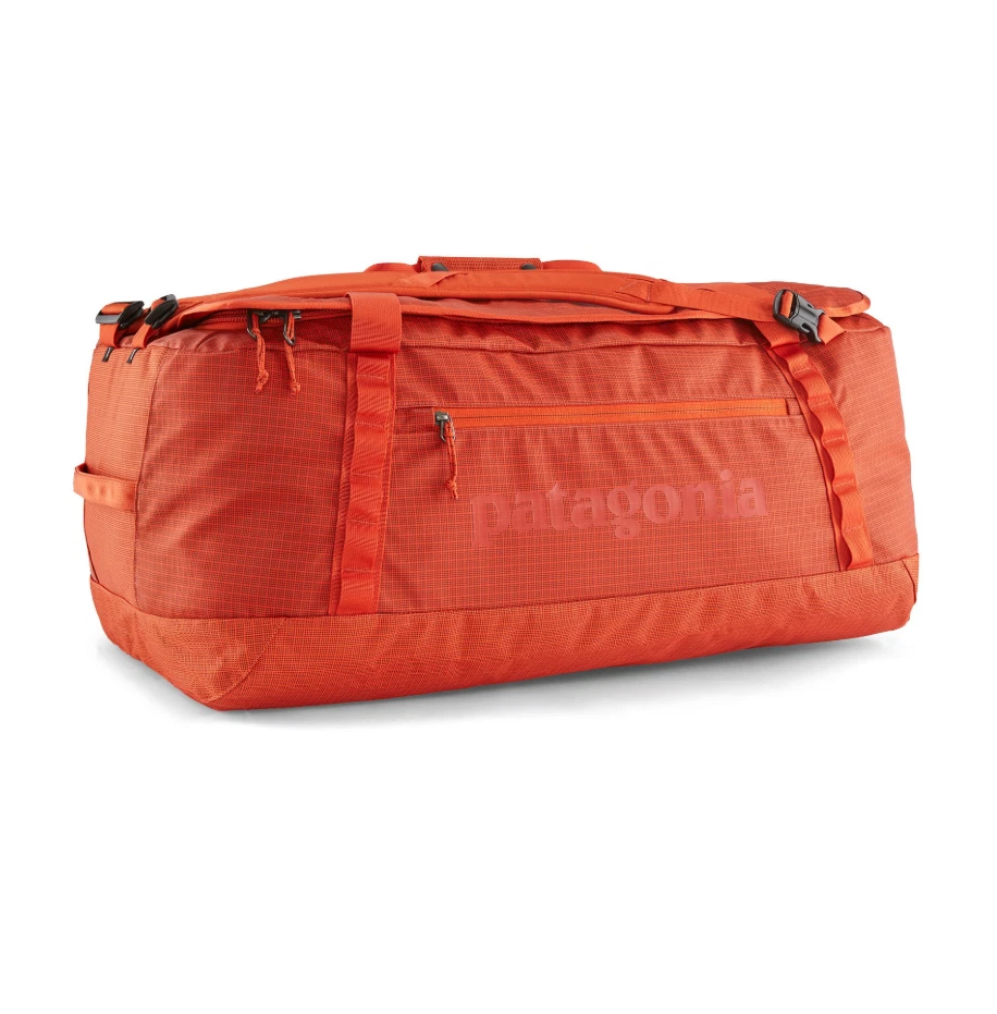 Bolsa de Lona Patagonia Genuina 70L Agujero Negro - Equipaje Auténtico Impermeable Foto 2 de 2