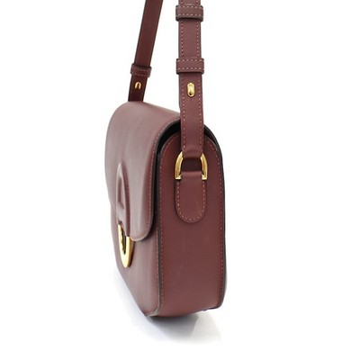 HERMES Cherche Midi 25 Shoulder Bag Burgundy Leather T00R | eBay