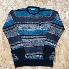 Burnside Sect 15 Jumper Blue Grey Pattern Medium