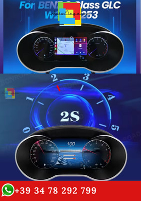 Tachometer-Panel Für Mercedes C W205 Digital LCD BONROAD 12,3'' 1920*720 Schwarz