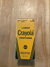 Crayola Large Crayons Gray No. 33 Binney & Smith 1 Dozen