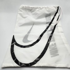 White Nike Track  Field Spike Shoe Bag Carry Tote Drawstring
