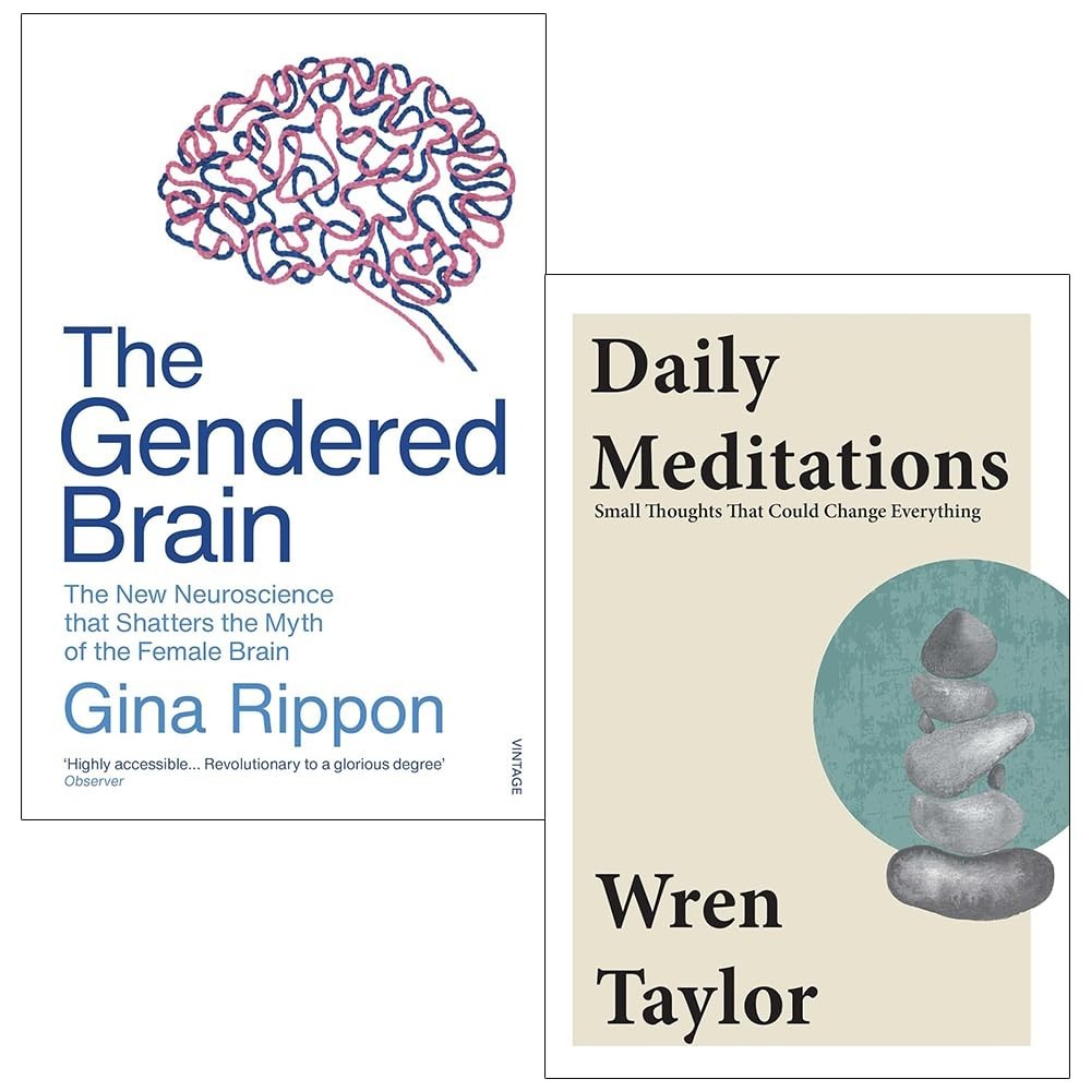 Gendered Brain Gina Rippon,Daily Meditations Wren Taylor 2 Books Collection Set