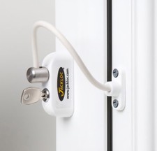Jackloc Pro-5 Key Locking Window Restrictor White JACKLOC NEW