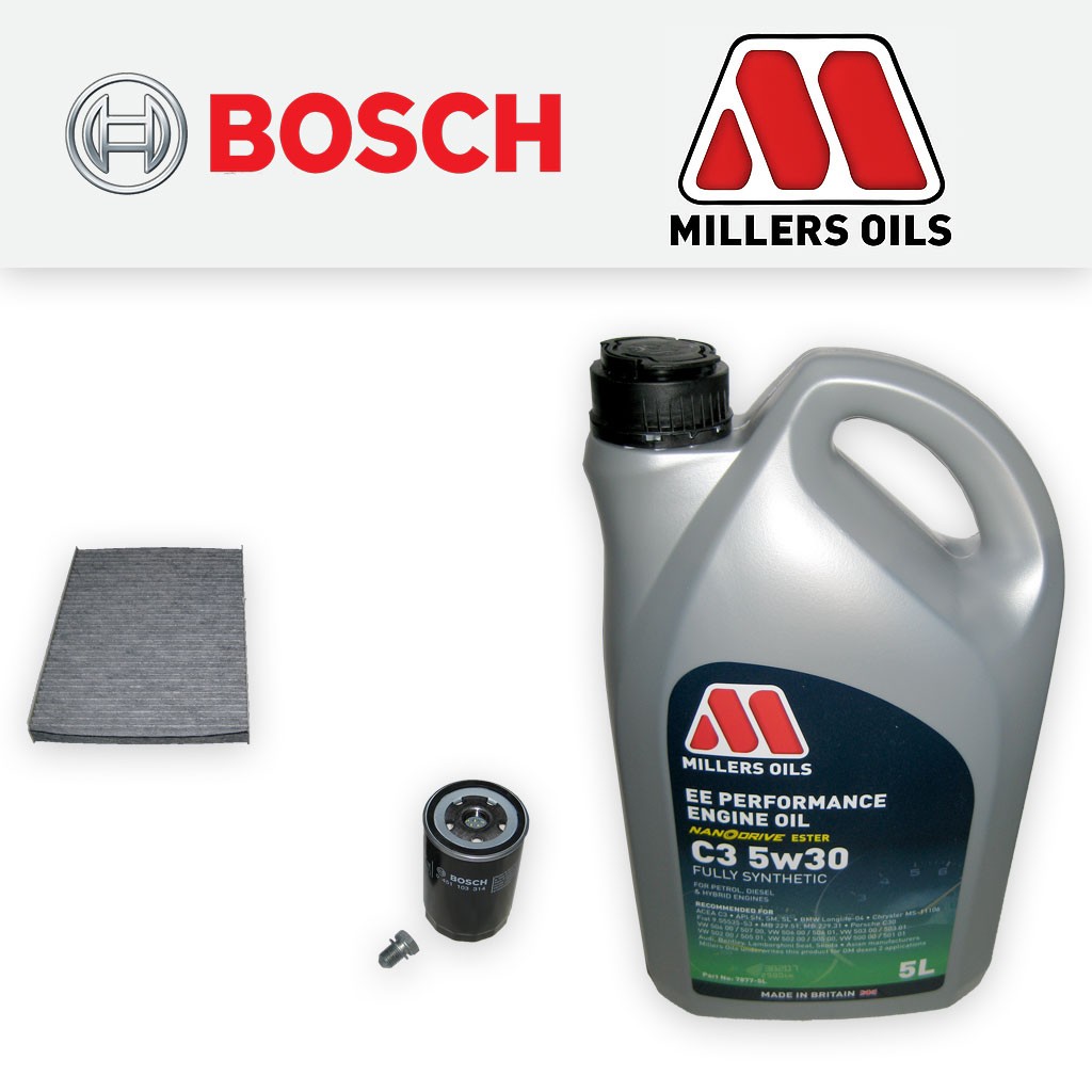 SERVICE KIT for VW NEW BEETLE 1.8 20V PETROL OIL CABIN FILTERS +OIL (1998-2010)