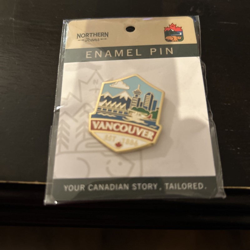 Northern Icons Vancouver Enamel Pin -Handcrafted 