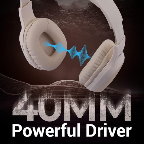 ZEBRONICS Thunder PRO Over Ear Wireless Headphone (Beige) - Picture 2 of 7