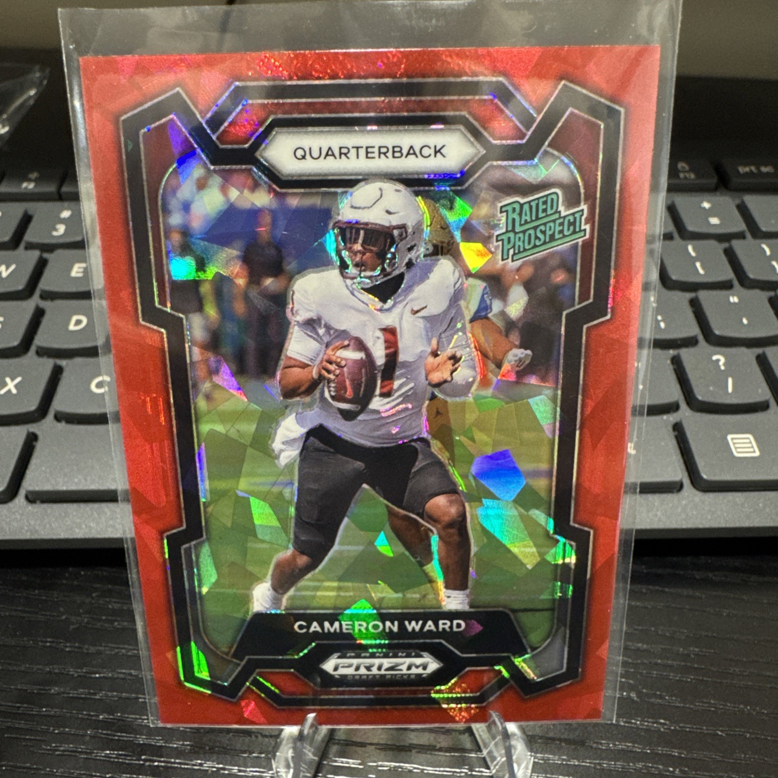 2024 Panini Prizm Draft Picks - Rated Prospect Cameron Ward #199 Red Ice Prizm