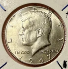 1967 P Kennedy Silver Half Dollar~AU~FREE SHIPPING!