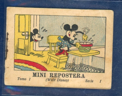 1936 Walt Disney Enterprise  Mickey Mouse Card #1 (booklet) FREE SHIPPING!!!