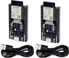 ESP32-WROOM Board 2 Pack , Dual-core 32-bit 240 MHz Microcontroller, Onboard...