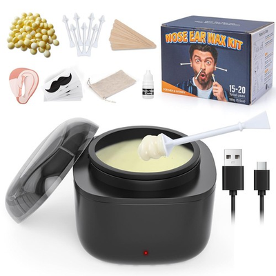 #ad Nose Wax amp; Ear Hair Removal Kit USB Rapid Heating For Men and Women W 100g Wax $23.99