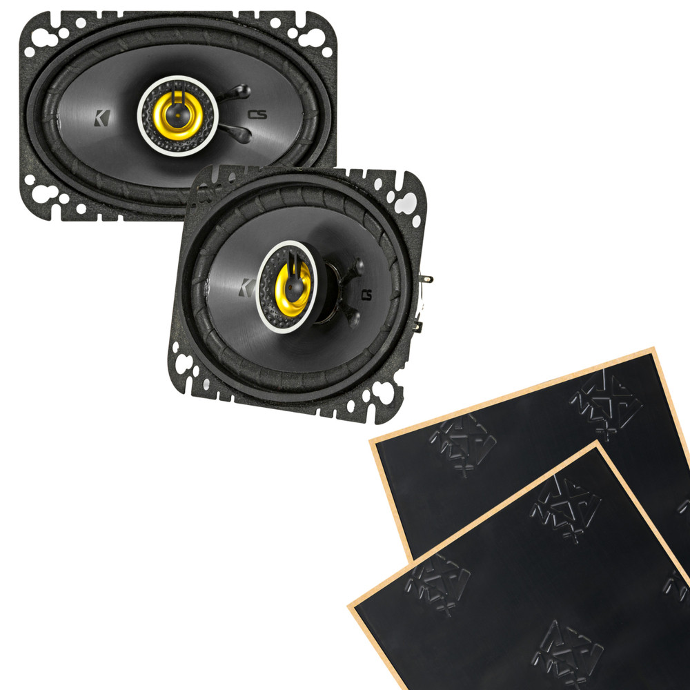 2-полосные 4-омные коаксиальные колонки серии Kicker CSC46 4x6 CS с демпфированием звука 12590₽