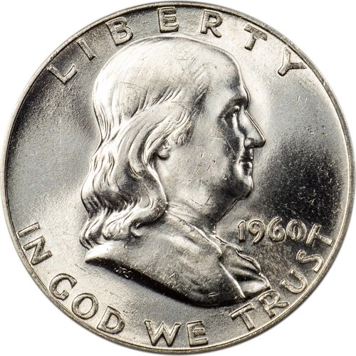 1960 Franklin Half Dollar - Near FBL - Blast White - Brilliantly Uncirculated!