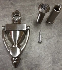 Door Knocker with Viewer SN, 4" With 1/2" Bore 160 Degree Satin Nickel Brand New