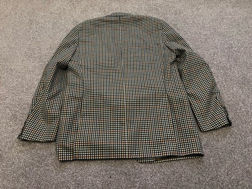Burberry London Vintage Zechbauer Wool Blazer Jacket Size EU 54 Checker Stripe - Picture 4 of 13