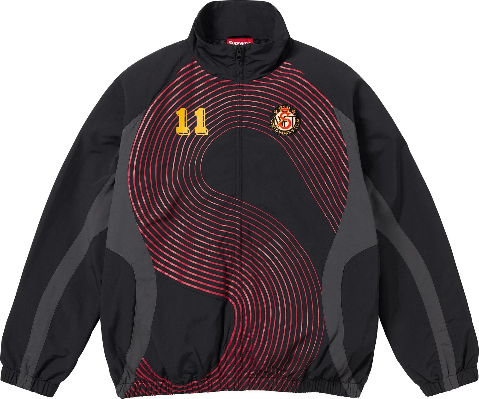 Veste de survêtement Supreme S logo noir (taille Medium, Large)