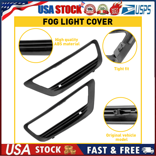 Pair Fog Light Cover Trim Bezel Fit 2013 2014 2015 Honda Accord LX EX EX-L - Picture 17 of 20