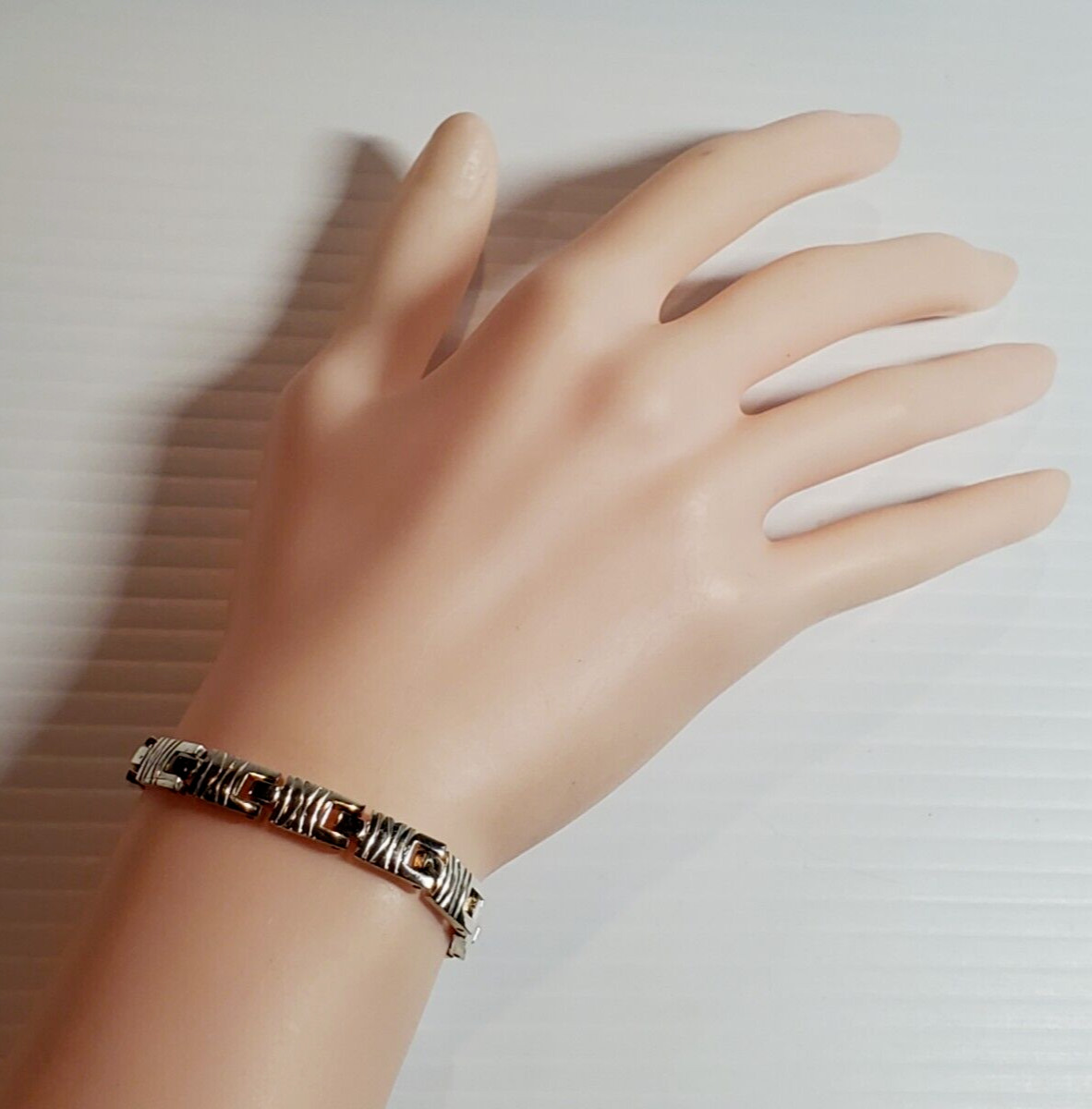 Solid 925 Sterling Silver Contemporary Bracelet 7… - image 19