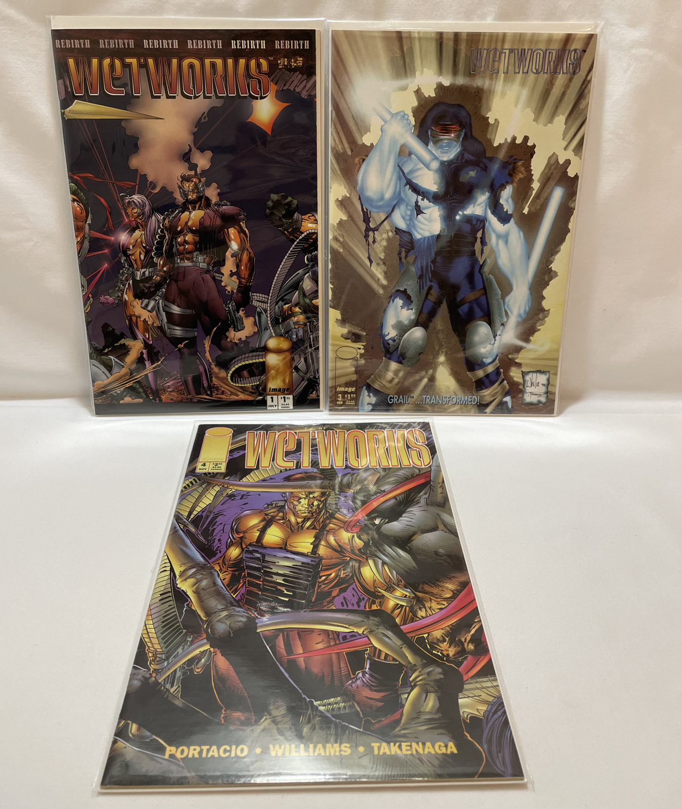 Wetworks #1 #3 #4 Year 1994 Image Comics First Printing Lot Of 3