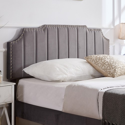 VECELO Bed Frame Twin/Full/Queen Size Wooden Slats Support Adjustable Headboard - Picture 43 of 60