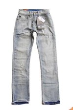 Quiksilver Boys 16 SLIM SURF BLUE Skinny Leg Jeans Pants Denim - Rrp 79.99