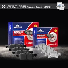 Front Rear Ceramic Brake Pads For Jeep Grand Cherokee Dodge Durango 2011 - 2018