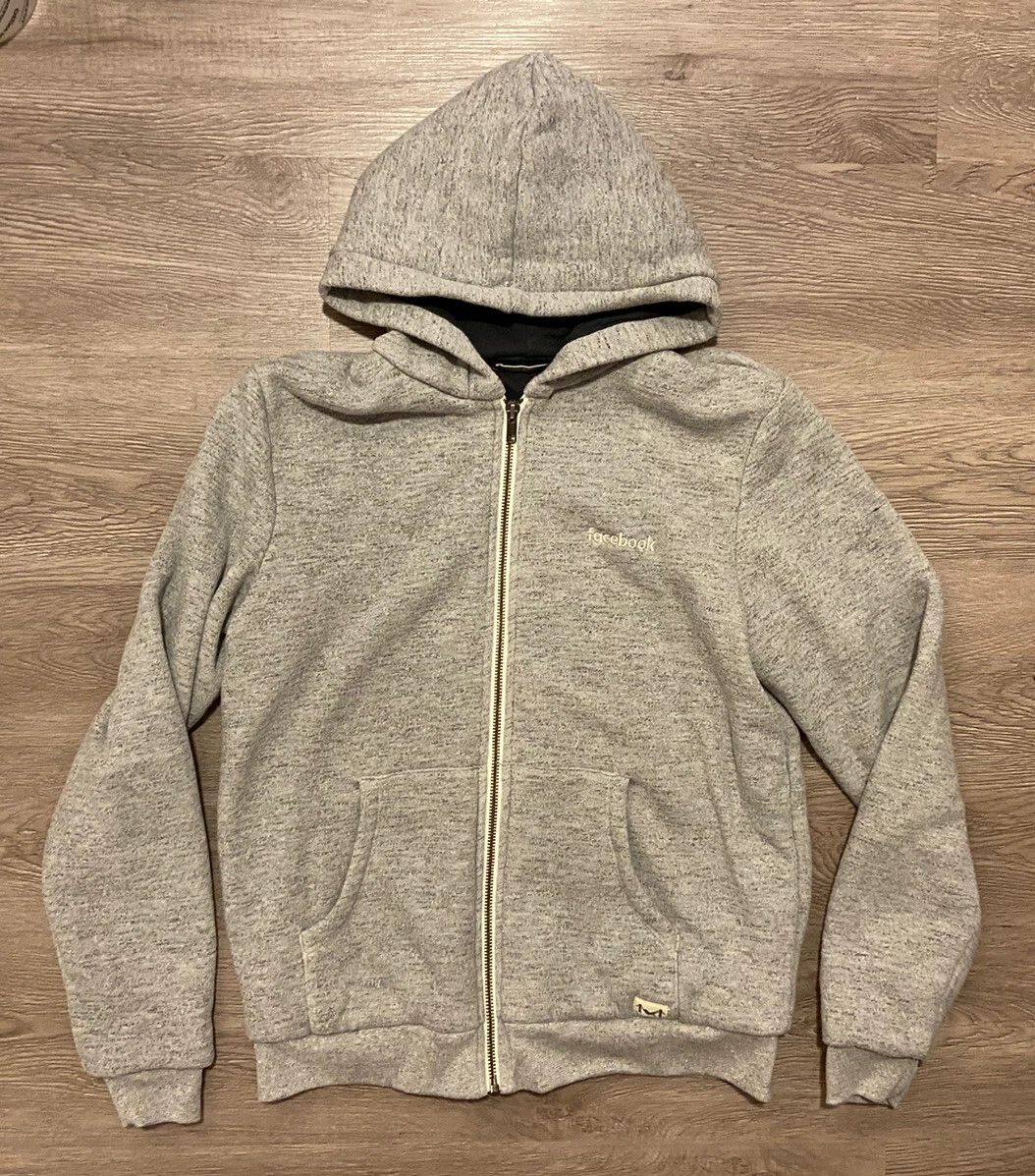Marine Layer Facebook Gray Full Zip Hoodie Size Medium | eBay