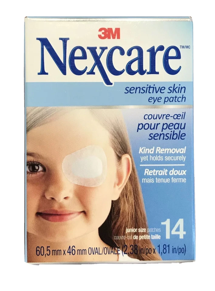 3 Packs 3M Nexcare Sensitive Skin Eye Patch Junior Size 14 each 42 Patches New - Image 2 of 4
