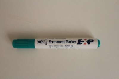 12 Pack 1 Pack EXP Permanent Felt Parcel Markers Orange Green Bullet Point
