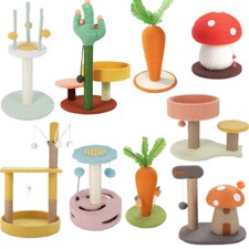 Pet Cat Tree Scratcher Scratching Post Toy Kitten Climbing Tower Activity Centre